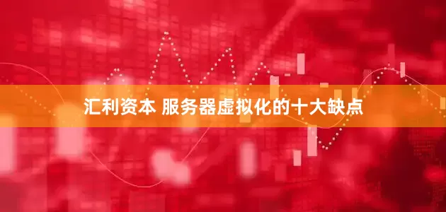 汇利资本 服务器虚拟化的十大缺点